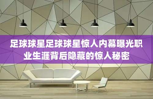 足球球星足球球星惊人内幕曝光职业生涯背后隐藏的惊人秘密
