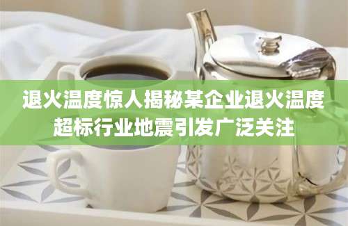 退火温度惊人揭秘某企业退火温度超标行业地震引发广泛关注