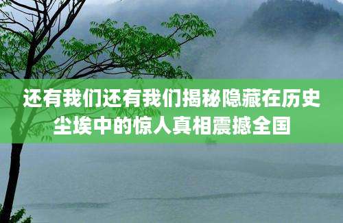 还有我们还有我们揭秘隐藏在历史尘埃中的惊人真相震撼全国