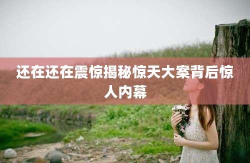 还在还在震惊揭秘惊天大案背后惊人内幕