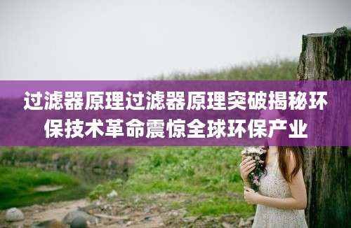 过滤器原理过滤器原理突破揭秘环保技术革命震惊全球环保产业