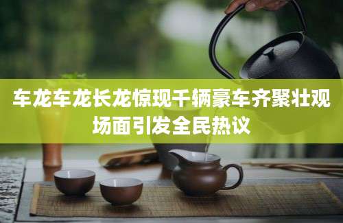 车龙车龙长龙惊现千辆豪车齐聚壮观场面引发全民热议