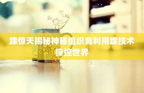 踝惊天揭秘神秘组织竟利用踝技术操控世界