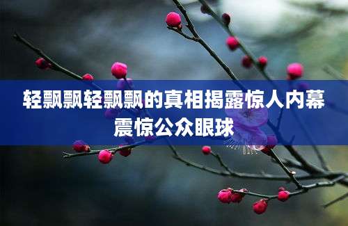 轻飘飘轻飘飘的真相揭露惊人内幕震惊公众眼球