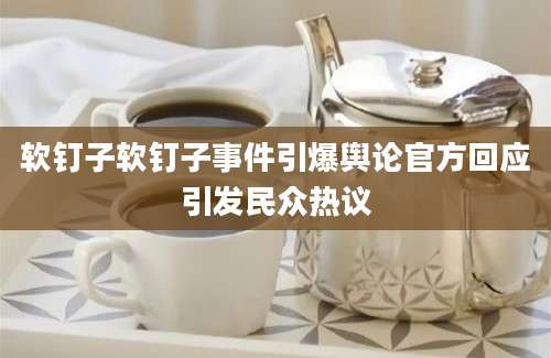 软钉子软钉子事件引爆舆论官方回应引发民众热议