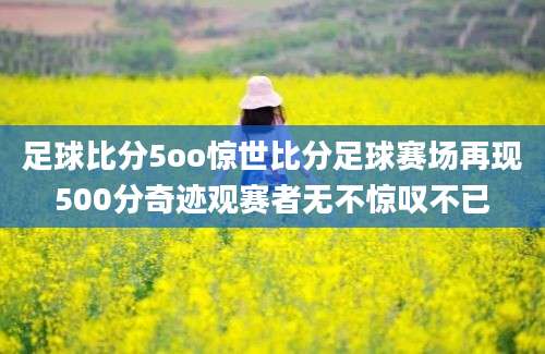 足球比分5oo惊世比分足球赛场再现500分奇迹观赛者无不惊叹不已
