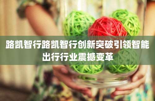 路凯智行路凯智行创新突破引领智能出行行业震撼变革