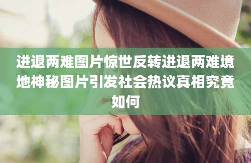 进退两难图片惊世反转进退两难境地神秘图片引发社会热议真相究竟如何