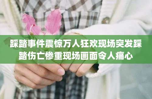 踩踏事件震惊万人狂欢现场突发踩踏伤亡惨重现场画面令人痛心