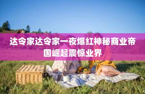 达令家达令家一夜爆红神秘商业帝国崛起震惊业界