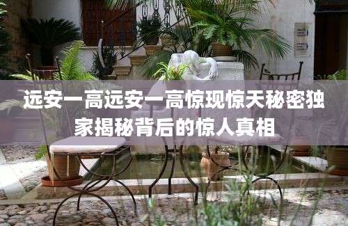 远安一高远安一高惊现惊天秘密独家揭秘背后的惊人真相