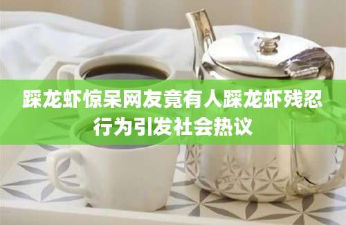 踩龙虾惊呆网友竟有人踩龙虾残忍行为引发社会热议