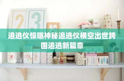 追逃仪惊曝神秘追逃仪横空出世跨国追逃新篇章