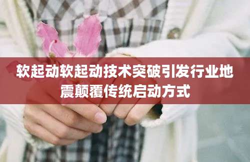 软起动软起动技术突破引发行业地震颠覆传统启动方式