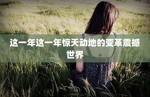 这一年这一年惊天动地的变革震撼世界