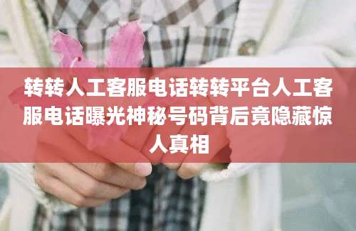 转转人工客服电话转转平台人工客服电话曝光神秘号码背后竟隐藏惊人真相