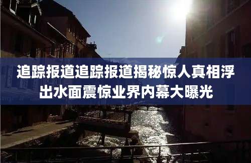 追踪报道追踪报道揭秘惊人真相浮出水面震惊业界内幕大曝光