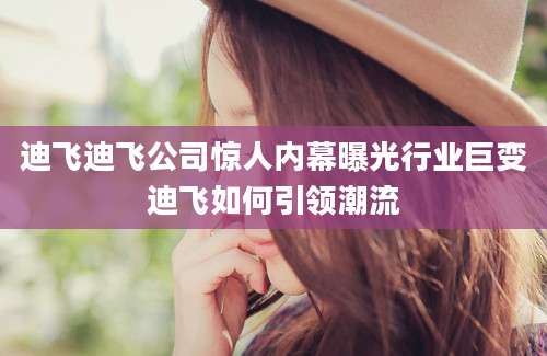 迪飞迪飞公司惊人内幕曝光行业巨变迪飞如何引领潮流