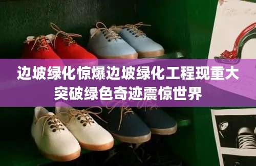 边坡绿化惊爆边坡绿化工程现重大突破绿色奇迹震惊世界