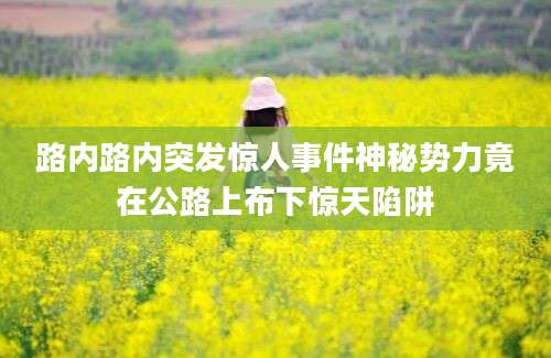 路内路内突发惊人事件神秘势力竟在公路上布下惊天陷阱