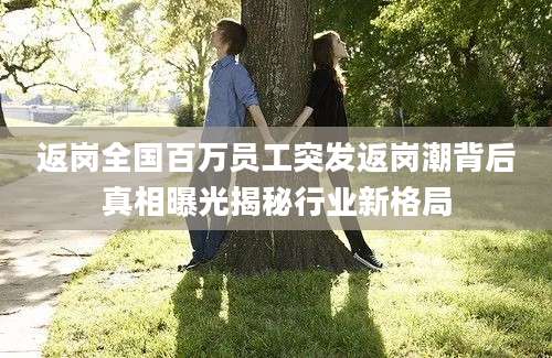 返岗全国百万员工突发返岗潮背后真相曝光揭秘行业新格局