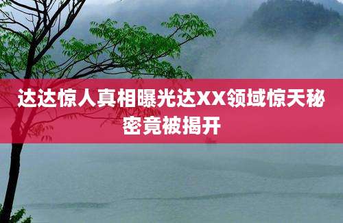 达达惊人真相曝光达XX领域惊天秘密竟被揭开