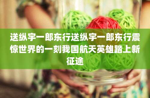 送纵宇一郎东行送纵宇一郎东行震惊世界的一刻我国航天英雄踏上新征途