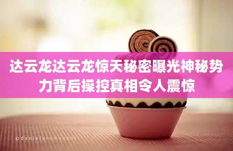达云龙达云龙惊天秘密曝光神秘势力背后操控真相令人震惊