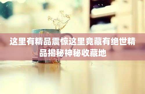 这里有精品震惊这里竟藏有绝世精品揭秘神秘收藏地