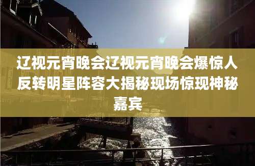 辽视元宵晚会辽视元宵晚会爆惊人反转明星阵容大揭秘现场惊现神秘嘉宾